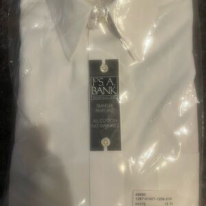 Jos. A. Bank Men's White Dress Shirt - Size: 15/32 - New in Bag $87.50